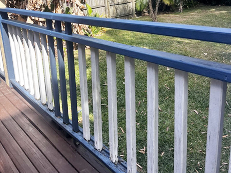 After Repairing And Painting Hand Rail