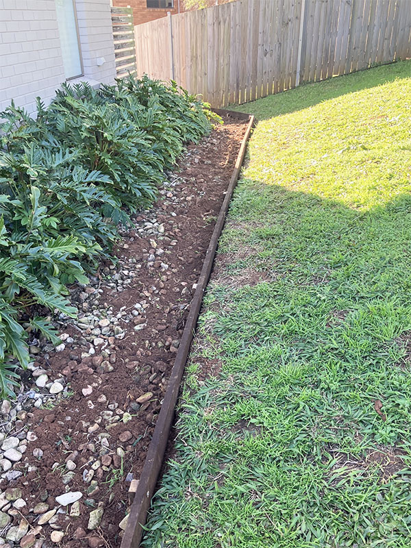 After Installing Garden Edging