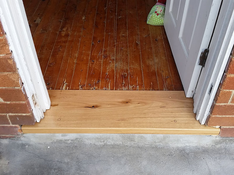 After Replacing Timber Doorstep