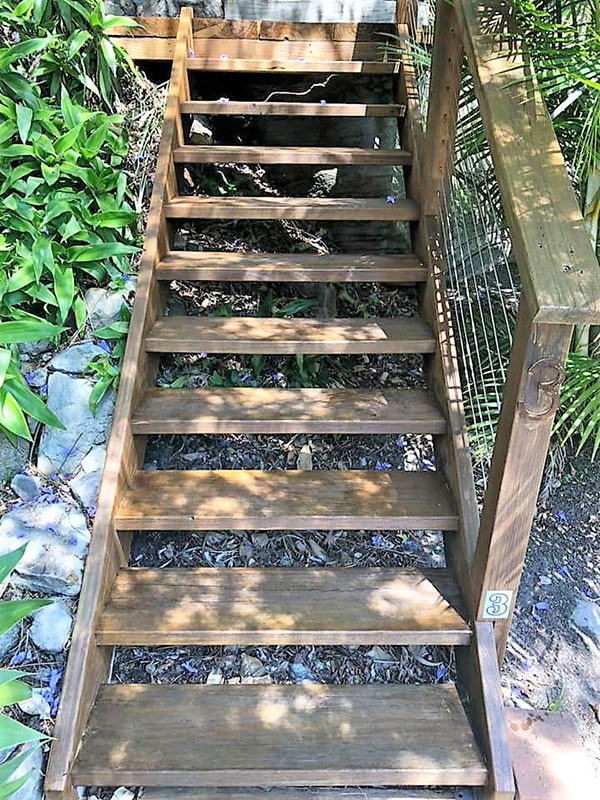 Stairs Before Restaining