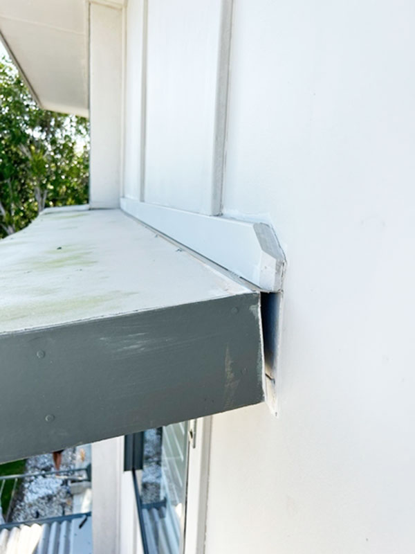 Window Lintel Before Reattachment